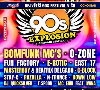 EXPLOSION 90 s. Praha vstupenky