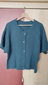 Petrolejový svetr / bolero Reserved M / 40/42