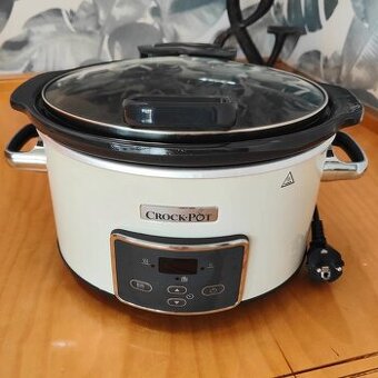Pomalý hrnec Crockpot 3,5l smetanová/chrom