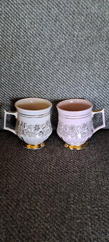 Hrnečky světlerůžový porcelán Nová cena 150,-