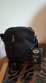 Pánská kožená taška malá,  černá zn.P..Hajn
