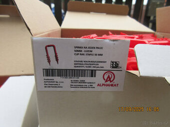 Prodám spony - příchytky topných kabelů - 50 mm