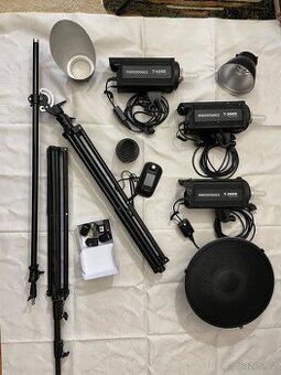 Prodám ateliérové záblesky s příslušenstvím