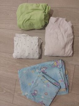 Povlečení, 3x prostěradlo 120x60 cm