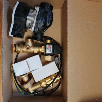 Instalační materiál PPR + ventily + čerpadlo – NOVÉ