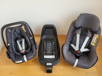 Základna, vajíčko a autosedačka Maxi-Cosi