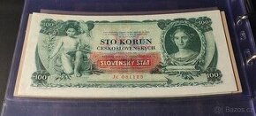 100 K. ČSR 1931 PŘETISK SS, VELMI VZÁCNÁ - 1