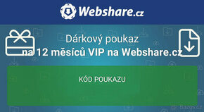 Roční VIP poukaz na Webshare.cz