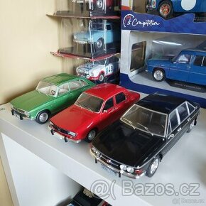 Tatra 613 + Renault 16 + Dacia 1300, vše 1:24