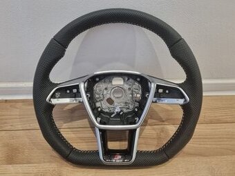 AUDI A6 C8 Q8 S8 SQ8 VOLANT kozeny zkoseny perforovana koža