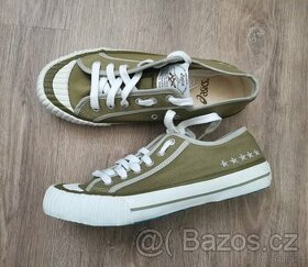 Khaki plátěné tenisky Asics vel. 36