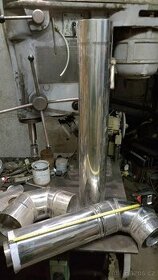 Kouřovod 125mm NEREZ + 2x koleno 90st