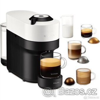 NOVÝ kapslový kávovar Nespresso Vertuo Pop White GDV2