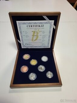 Sada oběžných mincí 2016 proof - dřevěná etue