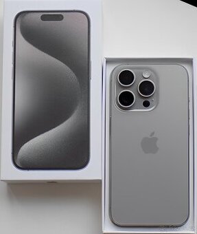 iPhone 15 Pro Max Natural Titanium BATERIE 100% TOP