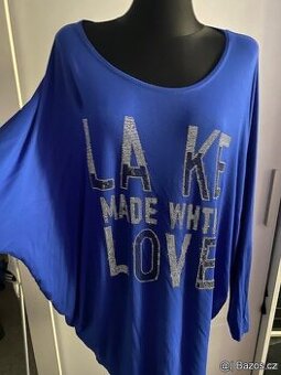 Příjemné tričko - modré vel.XXL/52-54.