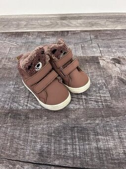 Zimní botičky pro holčičku s kožiškem