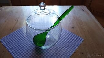 Misa sklenena na punc nebo bowli,vc.poklice a naberacky