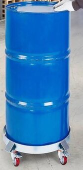 Držák / vozík pod 55gal sud – nový, nosnost 454 kg,4 kolečka
