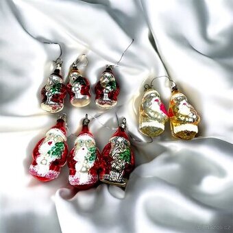 Staré foukané skleněné vánoční ozdoby 🪅 Mikuláš