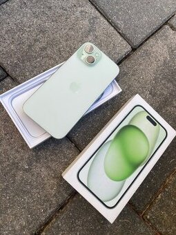 iPhone 15 128Gb v hezkém stavu, zelený