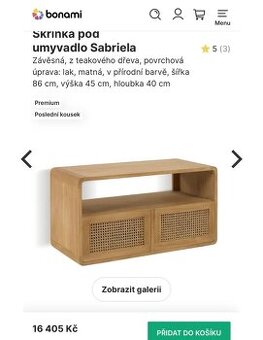 Skříňka do koupelny , skříňka pod umyvadlo , Bonami