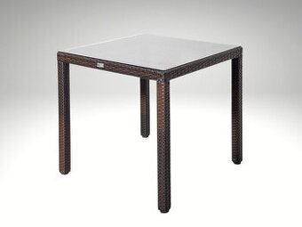 UMĚLÝ RATAN - STŮL ORLANDO 80X80 Coffee Mix