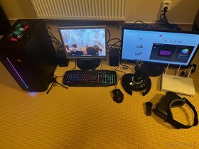 Prodám herní počítač se dvěma monitory