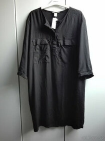 Košilové šaty H&M, černé, vel. 46, nové - 1
