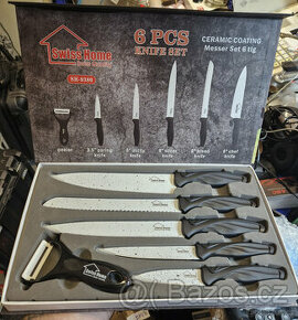 sada 5ti nožů + škrabka, Swiss Home SH- 9380 - 1
