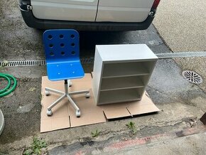 Prodám židli a polici Ikea