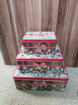 Plechová dóza s vánočním vzorem Orion Christmas