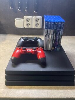 Prodám nebo vyměním PS4 pro+ 6 her