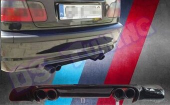 Difuzor zadního nárazníku BMW E46 – Černý lesk