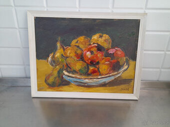 Leopold Musil olej - Ovoce 30 x 40 cm
