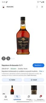 Dobrý den prodám Napoleon alkohol