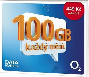 SIM O2 100 GB na měsíc