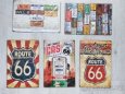 Plechová retro cedule do garáže - Route 66