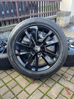 ORIGINÁL Alu Škoda TRITON R17, 5x112 - TOP STAV
