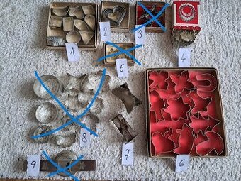 staré a retro vykrajovačky na cukroví