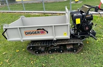 stavební kolečko, velký dumper, pásový dumper