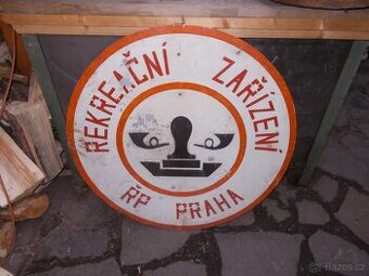 Stará reklamní cedule POŠTA velká