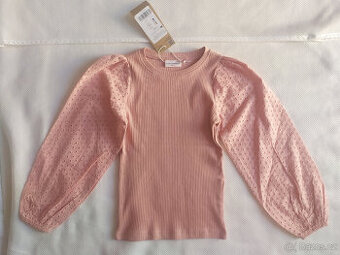 Tričko s dlouhými krajkovými rukávy, Coccodrillo, vel. 128