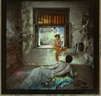 Jan Saudek – The Kitsch - originální kolorovaná fotografie