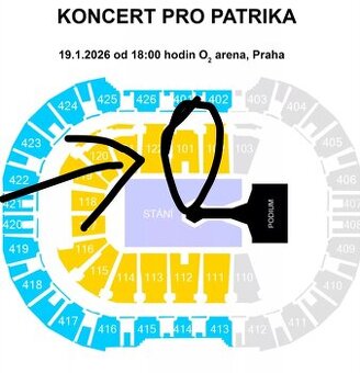 2 vstupenky navic na KONCERT PRO PATRIKA
