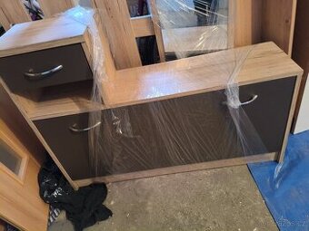 Předsíňová stěna dub sonoma tmavý - 1