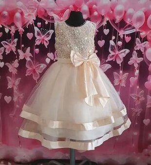 DĚTSKÉ SLAVNOSTNÍ ASYMETRICKÉ ŠATY