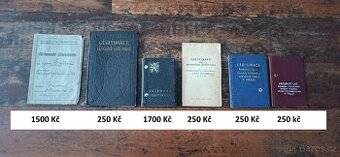 Různé staré průkazy, legitimace, doklady.