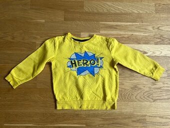 Žlutá mikina Hero vel. 110