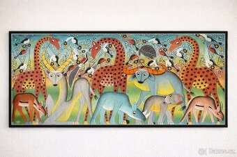 Prodám obraz na plátně – originální motiv zvířat